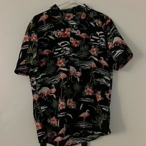 Black Flamingo button up shirt